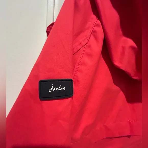 Joules waterproof rain jacket, women’s US 4, UK8, red coat - Picture 7 of 7